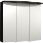 Puris Vuelta Spiegelschrank - 70 cm, Serie B - 3 Spiegeltüren, Gesimsboden mit LED-Beleuchtung, 3 Glasfachböden- B: 700 H: 656 T: 150