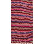 Pinke Kaschmir-Schals mit Fransen aus Kaschmir für Damen Einheitsgröße 