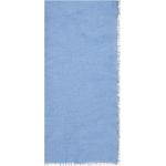 Hellblaue Kaschmir-Schals mit Fransen aus Kaschmir für Damen Einheitsgröße 