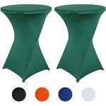 Reduzierte Grüne Tischhussen aus Stoff schmutzabweisend 2-teilig 