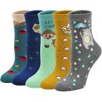 Reduzierte Bunte Thermo-Socken mit Weihnachts-Motiv aus Frottee für Damen Größe 39 für den für den Winter 
