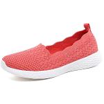 Reduzierte Korallenrote Slip-on Sneaker ohne Verschluss leicht für Damen Größe 40 