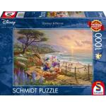 Puzzle - Disney - Thomas Kinkade - Donald and Daisy A Duck Day Afternoon - 1000 Teile
