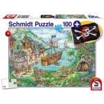 100 Teile Schmidt Spiele Piraten & Piratenschiff Kinderpuzzles für 5 - 7 Jahre 
