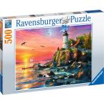 500 Teile Ravensburger Puzzles mit Leuchtturm-Motiv 
