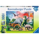 Reduzierte 100 Teile Ravensburger Dinosaurier Kinderpuzzles mit Dinosauriermotiv 
