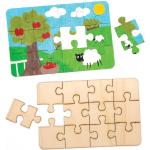 12 Teile Baker Ross Holzpuzzles aus Holz 