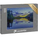 puzzleYOU Puzzle »Sonnenuntergang am Amazonas, im Stil von van Gogh«, 1000 Puzzleteile, -Kollektionen Kunst-Stil Van Gogh, Kunstwerke Kunststile Maler