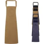 Khakifarbene Premier Workwear Kochschürzen & Grillschürzen mit Nieten mit Schnalle aus Baumwolle für Herren Einheitsgröße 