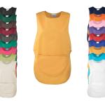 Orange Premier Workwear Tunika-Blusen maschinenwaschbar für Damen Größe L 