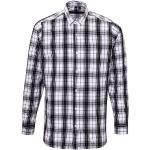 Schwarze Langärmelige Premier Workwear Herrenlangarmhemden mit Knopf aus Baumwolle Größe XL 