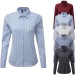 Marineblaue Kurzärmelige Premier Workwear Damenarbeitshemden aus Popeline Größe XS 