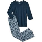 Dunkelblaue TCHIBO Bio Nachhaltige Damenschlafanzüge & Damenpyjamas Größe L 