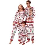 Pyjamas lang mit Weihnachts-Motiv aus Frottee für Damen Größe M Weihnachten für den für den Winter 