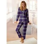 Karo H.I.S Nachhaltige Damenschlafanzüge & Damenpyjamas aus Baumwolle Größe XS 