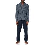 Blaue Calida Pyjamas lang aus Baumwolle für Herren Größe XXL - versandkostenfrei 
