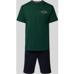 Grüne Unifarbene Tommy Hilfiger Herrenschlafanzüge & Herrenpyjamas aus Baumwolle Größe XL 