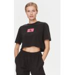 Reduzierte Schwarze Calvin Klein Underwear T-Shirts für Damen Größe L 