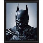 Reduzierte Schwarze Batman 3D Poster mit Rahmen 