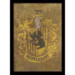 Schwarze Harry Potter Hufflepuff Kunstdrucke mit Rahmen 30x40 