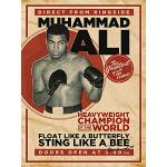 Retro Muhammad Ali Leinwanddrucke Querformat 60x80 