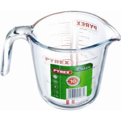 Pyrex Classic Kitchen Lab Messbecher, Borosilikatglas, 500 ml, 11 x 11 x 12 cm, geeignet für Backofen, Mikrowelle und Gefrierschrank - transparent glass 944252
