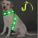 Grüne Reflektierende Hundegeschirre wiederaufladbar 24-teilig 
