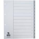 Reduzierte Graue Register & Trennblätter DIN A4 aus Kunststoff 