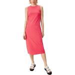 Reduzierte Pinke Unifarbene Ärmellose s.Oliver Q/S designed by Midi Midikleider & knielange Kleider aus Jersey für Damen Größe XS 