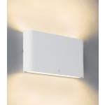 Weiße Minimalistische Qazqa Rechteckige Außenwandleuchten & Außenwandlampen aus Aluminium 