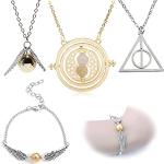 Reduzierte Goldene Harry Potter Hermine Granger Halsketten & Halsschmuck aus Silber handgemacht für Partys 