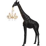Schwarze Qeeboo Stehlampen & Stehleuchten  mit Giraffen-Motiv aus Porzellan 