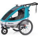 Qeridoo Fahrradkinderanhänger »Sportrex1 2020 Petrol, Einsitzer«, blau
