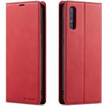 Rote Samsung Galaxy A70 Hüllen Art: Flip Cases mit Bildern aus Glattleder mit Ständer 