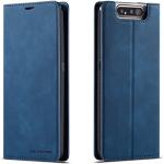Blaue Samsung Galaxy A80 Hüllen Art: Flip Cases mit Bildern aus Glattleder mit Ständer 
