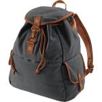 Quadra Vintage Canvas Backpack black (QD612)