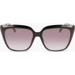 Schwarze Calvin Klein Quadratische Damensonnenbrillen 
