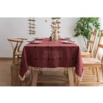 Reduzierte Rote Karo Tischdecken aus Baumwollmischung maschinenwaschbar 