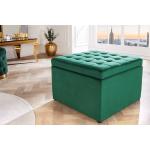 Reduzierte Smaragdgrüne Moderne Riess Ambiente Sitzhocker aus Stoff gepolstert Breite 50-100cm, Höhe 0-50cm, Tiefe 50-100cm 