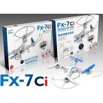 "QUADROCOPTER FX-7Ci Drohne mit HD-Kamera, 6 Achsen-GYRO weiß/blau "