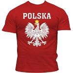 Quaint Point Polska Polen Trikot Herren T-Shirt KP6 (L)