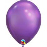 Violette Qualatex Runde Ballons aus Kunststoff 100-teilig 