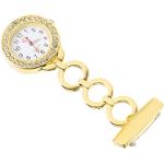 Quarz Hängende Uhr für Krankenschwester Strass Goldene Taschenuhr für Medizinische Krankenschwester Arzt Studenten Prüfung Uhr Weihnachten Geschenk für Mädchen Frauen 