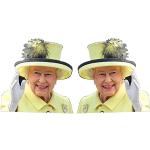 Queen Elizabeth 2 Autoaufkleber mit Skater-Motiv 