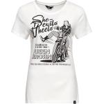 Offwhitefarbene Rockabilly Kurzärmelige T-Shirts für Herren Größe 4 XL 