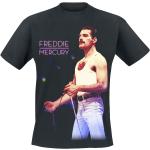Schwarze Freddie Mercury Rundhals-Ausschnitt T-Shirts für Herren Größe XXL für Festivals 