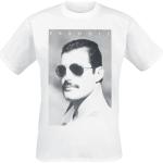 Weiße Freddie Mercury Rundhals-Ausschnitt T-Shirts für Herren Größe XXL für Festivals 