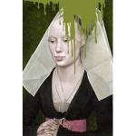 Acrylglasbild QUEENCE "Nonne" Bilder grün Acrylglasbilder