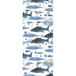 Blaue Motiv Queence Garderobenleisten & Hakenleisten mit Tiermotiv aus Acrylglas Breite 0-50cm, Höhe 100-150cm, Tiefe 0-50cm 