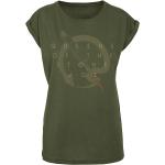 Queens Of The Stone Age T-Shirt - In Times New Roman - Snake Logo - S bis XXL - für Damen - Größe L - oliv - Lizenziertes Merchandise